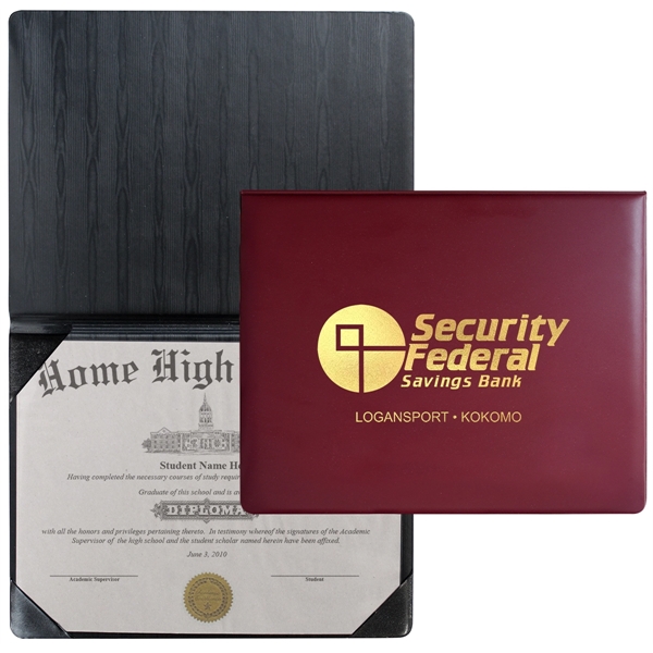 Heat sealed padded diploma holder (Portrait Style)... from ASI 83770 Royal Industries