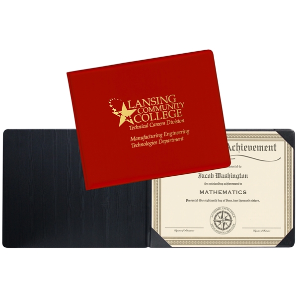 Heat sealed padded diploma holder (Portrait Style)... from ASI 83770 Royal Industries