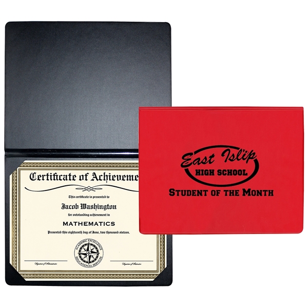 Heat sealed economy certificate holder (Portrait Style)... from ASI 83770 Royal Industries