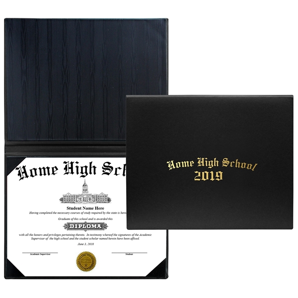 Turned Edge Single Diploma Holder (Portrait Style)... from ASI 83770 Royal Industries