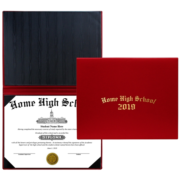 Turned Edge Single Diploma Holder (Portrait Style)... from ASI 83770 Royal Industries