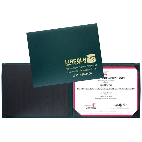 Turned Edge Single Diploma Holder (Portrait Style)... from ASI 83770 Royal Industries