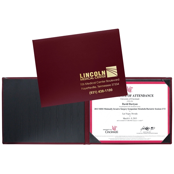 Turned Edge Single Diploma Holder (Portrait Style)... from ASI 83770 Royal Industries