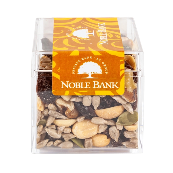 Sweet boxes made of acrylic with a clear cube shape filled... from ASI 44900 NC Custom (CI/Lanco) / Chocolate Inn