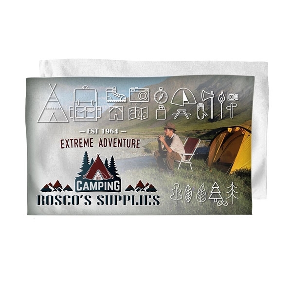 15" x 25" microfiber terry branding towel with full-bleed, sublimation printing... from ASI 53509 FIEL-Fairdeal Import & Export / FIEL
