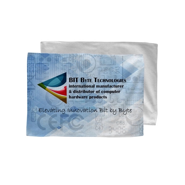 12" x 18" microfiber branding towel with full-bleed, sublimation decoration... from ASI 53509 FIEL-Fairdeal Import & Export / FIEL