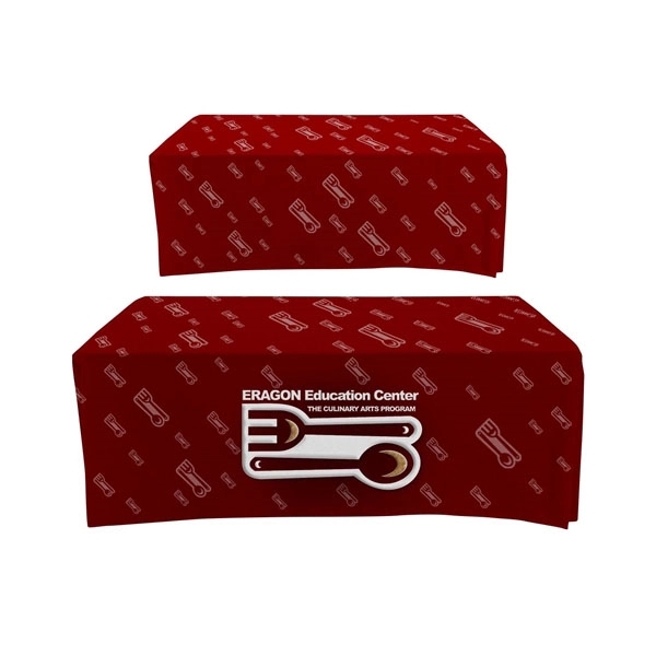 Full-color sublimation printed box style cloth table throw for 6' table... from ASI 53509 FIEL-Fairdeal Import & Export / FIEL