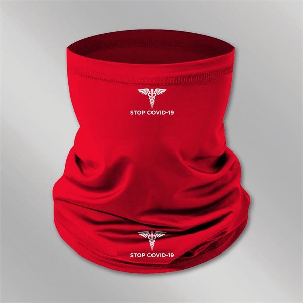 Polyester neck gaiter, adult size, hemmed edges.... from ASI 55610 Gempire/Floral Promotions