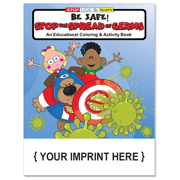 Stop the Spread of Germs educational coloring and activity book.... from ASI 45815 Coloring Book Solutions / Coloring Book Solutions™