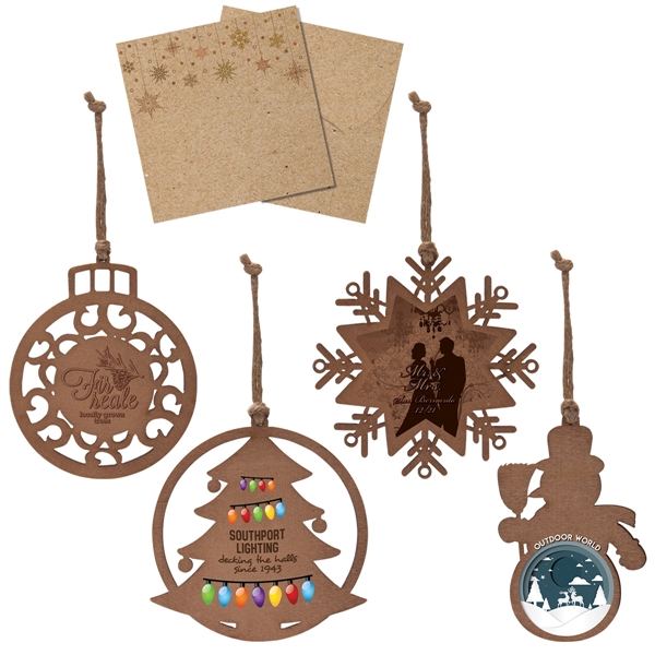 Decorative wooden ornament that comes in four different shapes.... from ASI 62190 Illini