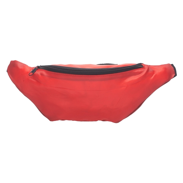 Polyester fanny pack with zippered compartment, adjustable straps and customization.... from ASI 39552 BEL Promo