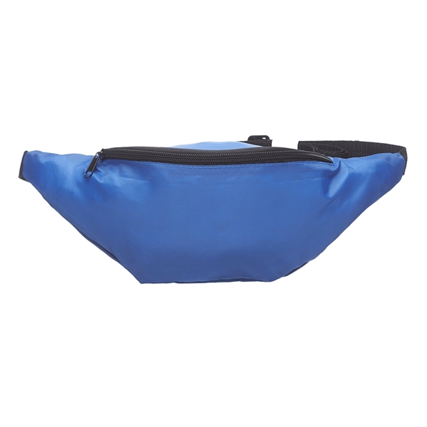 Polyester fanny pack with zippered compartment, adjustable straps and customization.... from ASI 39552 BEL Promo