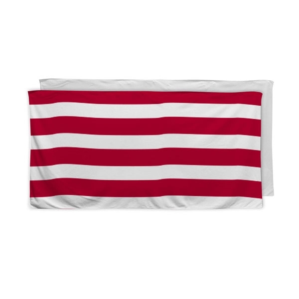 30" x 60" cabana stripe beach towel with full-color sublimation printing... from ASI 53509 FIEL-Fairdeal Import & Export / FIEL