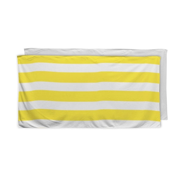30" x 60" cabana stripe beach towel with full-color sublimation printing... from ASI 53509 FIEL-Fairdeal Import & Export / FIEL