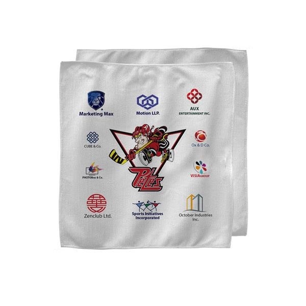12" x 12" Bowl Game Rally Towel with sublimation decoration... from ASI 53509 FIEL-Fairdeal Import & Export / FIEL