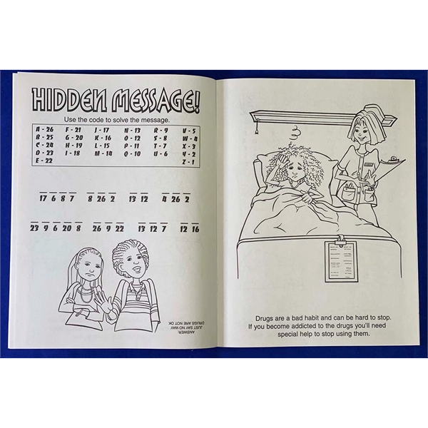 Drug free coloring and activity book.... from ASI 45815 Coloring Book Solutions / Coloring Book Solutions™