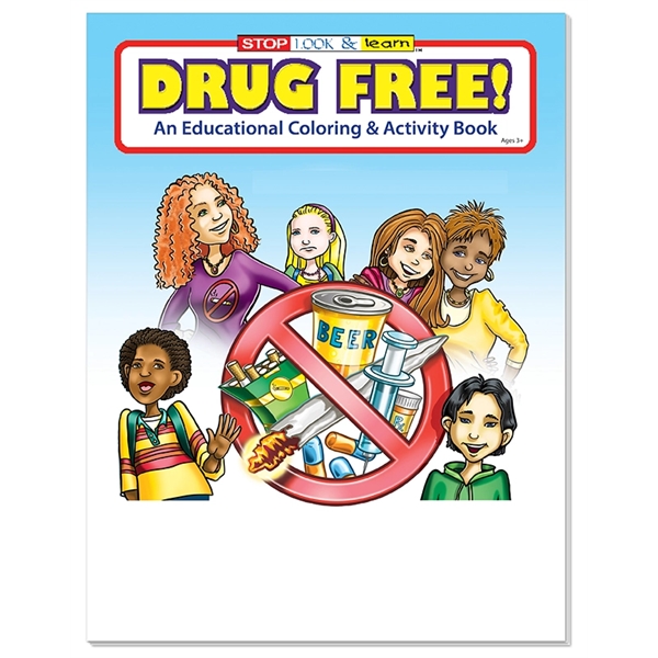 Drug Free coloring book fun pack with unimprinted crayons.... from ASI 45815 Coloring Book Solutions / Coloring Book Solutions™
