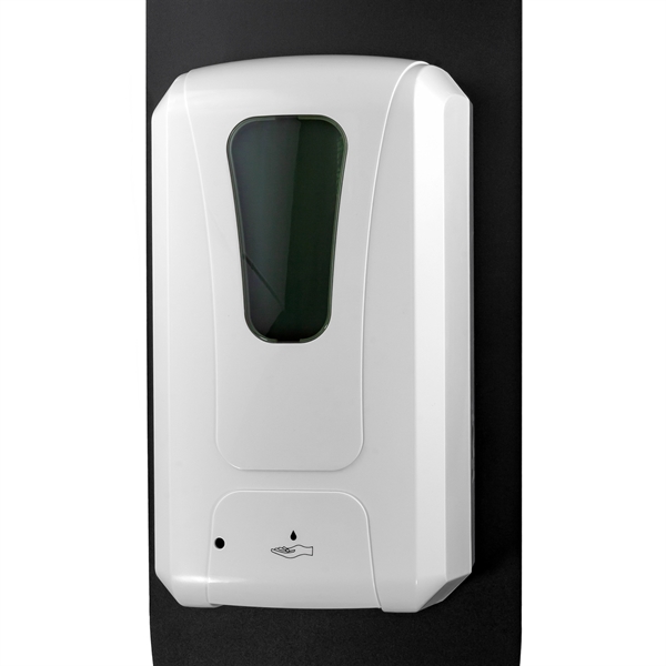 Portable touch-free automatic hand sanitizer dispenser with a wide bottomed, telescopic... from ASI 99030 Zipline / Zipline®