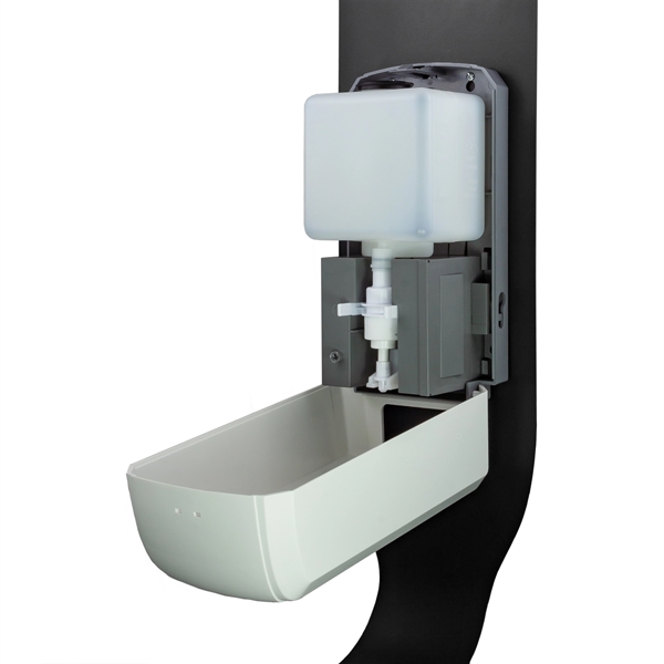 Portable touch-free automatic hand sanitizer dispenser with a wide bottomed, telescopic... from ASI 99030 Zipline / Zipline®