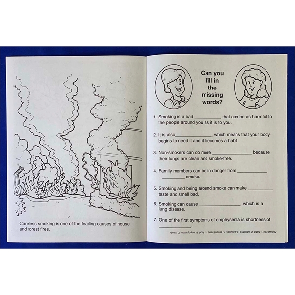 Be Smart, Say No to Smoking educational coloring and activity book.... from ASI 45815 Coloring Book Solutions / Coloring Book Solutions™