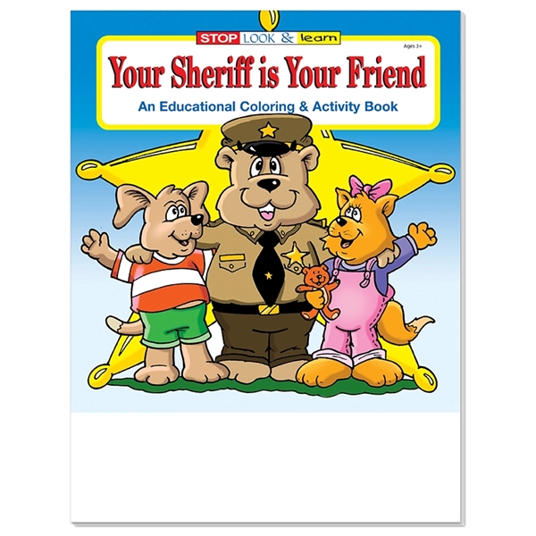 COLORING BOOK SET: Your Sheriff is Your Friend educational coloring and... from ASI 45815 Coloring Book Solutions / Coloring Book Solutions™