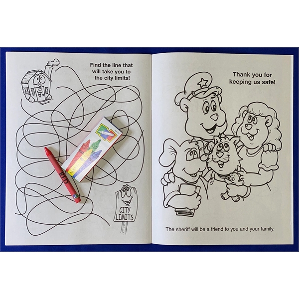 COLORING BOOK SET: Your Sheriff is Your Friend educational coloring and... from ASI 45815 Coloring Book Solutions / Coloring Book Solutions™