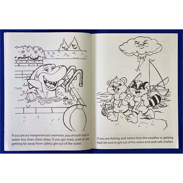 Pool and Water Safety coloring book.... from ASI 45815 Coloring Book Solutions / Coloring Book Solutions™