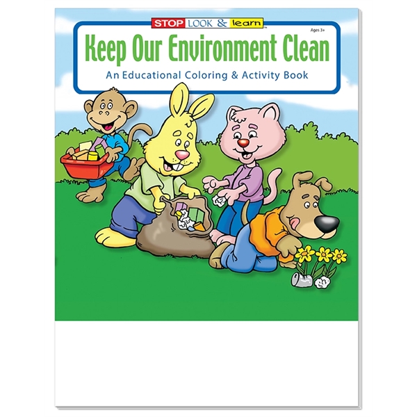 COLORING BOOK SET:  Keep Our Environment Clean coloring and activity... from ASI 45815 Coloring Book Solutions / Coloring Book Solutions™