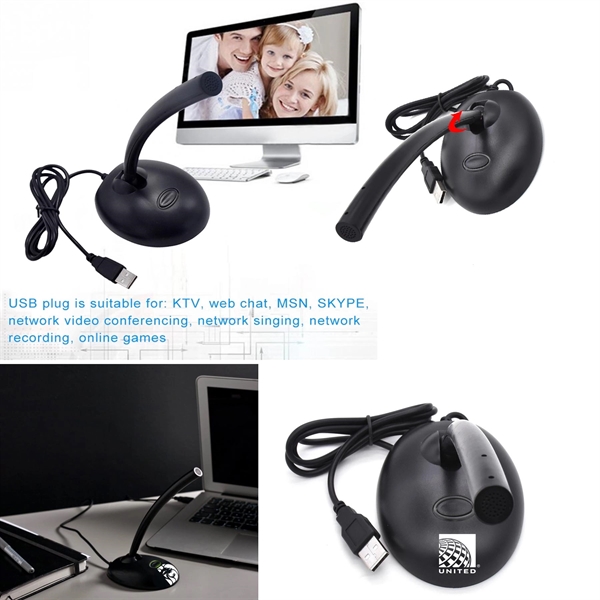 This USB Microphone is available in Black color.... from ASI 79909 Promotek
