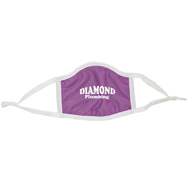 7" x 5" three-ply polyester reusable facemask with cooling fabric, elastic... from ASI 35290 American Ad Bag Co