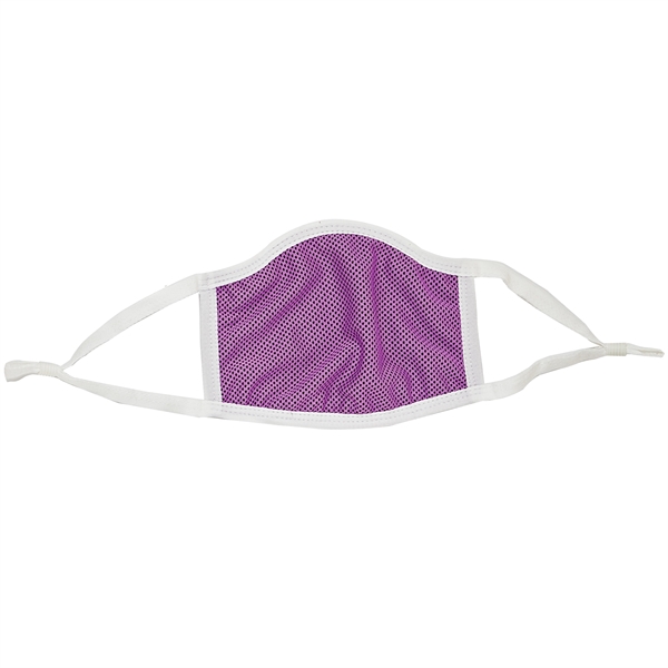 7" x 5" three-ply polyester reusable facemask with cooling fabric, elastic... from ASI 35290 American Ad Bag Co