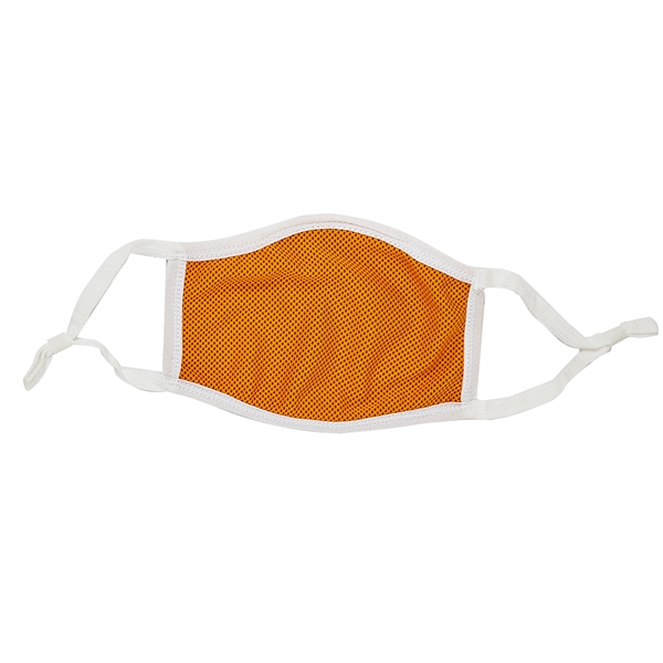 7" x 5" three-ply polyester reusable facemask with cooling fabric, elastic... from ASI 35290 American Ad Bag Co