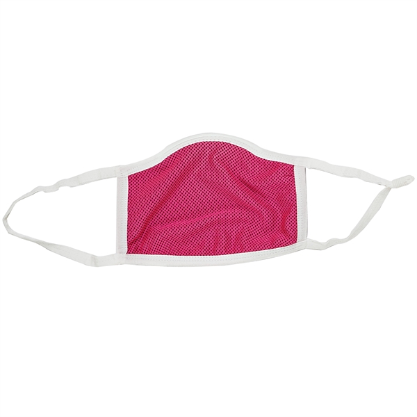 7" x 5" three-ply polyester reusable facemask with cooling fabric, elastic... from ASI 35290 American Ad Bag Co