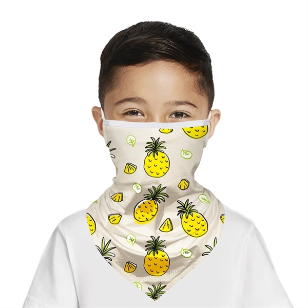 11.81" x 9.25" knit polyester mesh kids reusable face bandana neck... from ASI 37218 Athena Promo (tm)