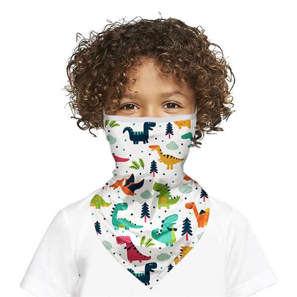 11.81" x 9.25" knit polyester mesh kids reusable face bandana neck... from ASI 37218 Athena Promo (tm)