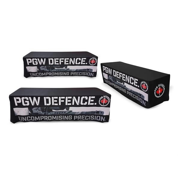 Full-color sublimation printed table throw for 8' table with closed back.... from ASI 53509 FIEL-Fairdeal Import & Export / FIEL