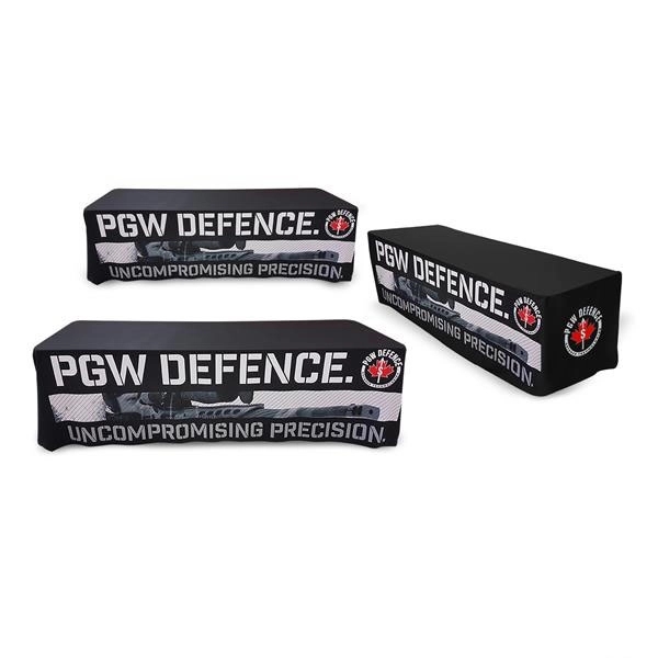 Full-color sublimation printed table throw for 8' table with closed back.... from ASI 53509 FIEL-Fairdeal Import & Export / FIEL