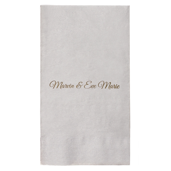 2-ply dinner napkin in light tone colors. Coin edge embossed with... from ASI 88200 TK Sorg's - A Div of Arch Promo Group, LLC / PETITE