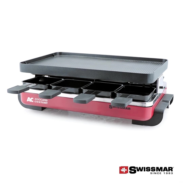 Charcoal enamelled steel base with 8 raclette dishes - non-stick coating.... from ASI 84592 St Regis Group