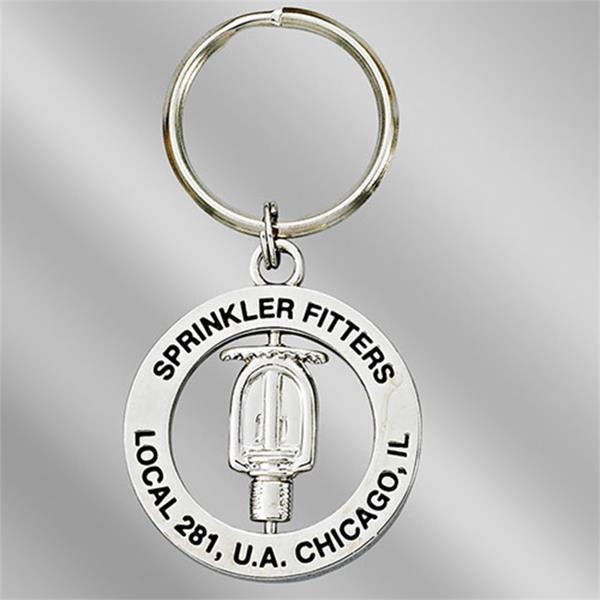 Spinner key tag includes custom center spinner and stock outer circle... from ASI 55610 Gempire/Floral Promotions