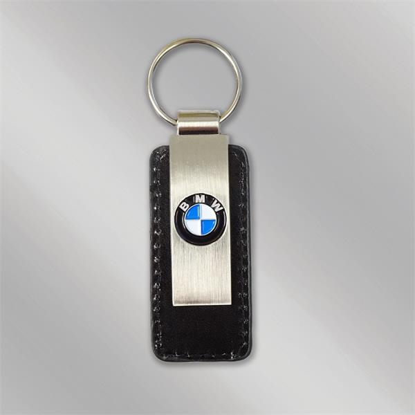 Leather key tags, 1 or 2 sided imprint, custom shape... from ASI 55610 Gempire/Floral Promotions