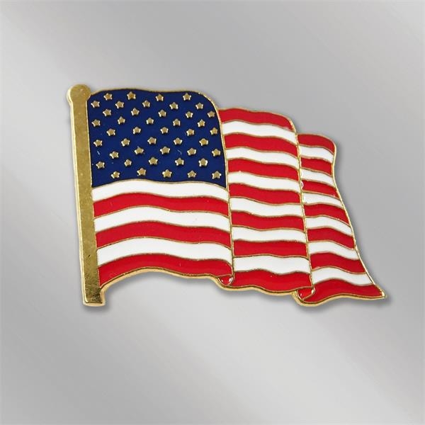 1" American Flag Pin made in the USA... from ASI 55610 Gempire/Floral Promotions
