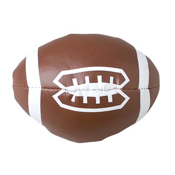 Soft stuff football; approximately 4".... from ASI 85620 H M Schmidt Co Inc / Traveling Billboard