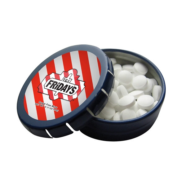 1.382" x 0.453" mini Tek Klick round metal tin; includes 0.25... from ASI 90807 Tekweld