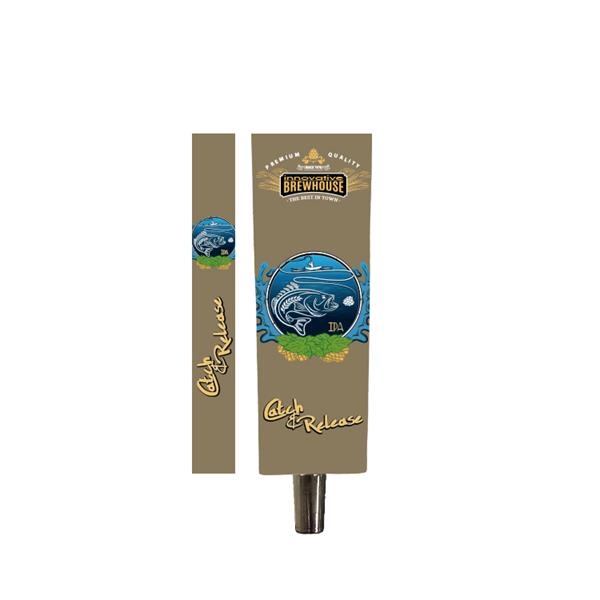 6" x 2.25" x .75" paddle shaped tap handle with brass... from ASI 62677 iline PROMO (The Innovative Line) / iline (The Innovative Line)