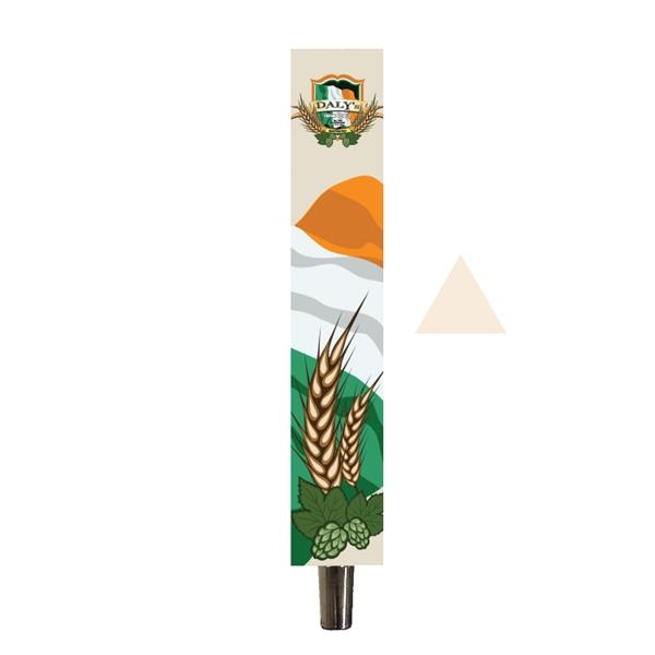 Triangle shaped wooden tap handle with stainless steel connector and full... from ASI 62677 iline PROMO (The Innovative Line) / iline (The Innovative Line)