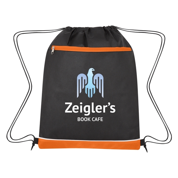Drawstring bag made from 80-gram laminated non-woven, coated water-resistant polypropylene... from ASI 61125 Hit Promotional Products / Hit®