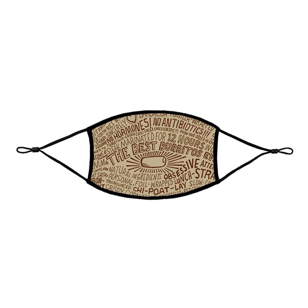 Two-ply reusable polyester face mask with adjustable loops, filter pocket and... from ASI 30250 AZX Sport USA