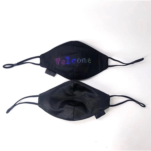 Rechargable Multicolor Light Up App Based LED Programmable Scrolling Face Mask... from ASI 62635 Inno-Vative Solutions Grp LTD