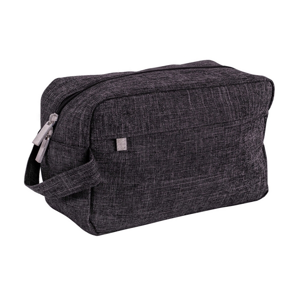 9" x 5 1/2" x 4" polyester toiletry kit with zippered... from ASI 76730 Peerless Umbrella Co Inc / Threads By Peerless
